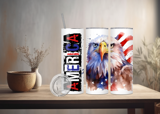 America Eagle - Stainless Steel Tumbler 20 Ounces